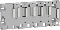 Modulträger M340, robust, 4 Steckpl., Bef. Montage-, Schlitzpl., DIN-Profilsch.