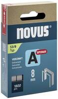 Novus Tools 042-0775 Tűzőkapcsok 53-as típus 1800 db Méret (H x Sz x Ma) 8 x 11.3 x 8 mm