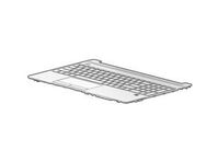 TOP COVER NSV FPR W KB GR L52155-041, Keyboard, 39.6 cm (15.6"), German, HP, 15-dw0000 Einbau Tastatur