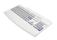Keyboard (US GREEK) FRU43R2222, Full-size (100%), Wired, USB, White Tastaturen