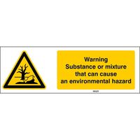 ISO Safety Sign - Warning , Substance or mixture that can ,