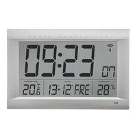 LCD radio synchronised wall clock