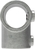 Rohrverbinder | T-Stück lang verstellbar 0-11° | 155C42 | 42,4 mm | 1 1/4" | Temperguss u. Elektrogalvanisiert