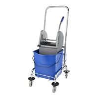 Jantex Deluxe Mop Wringer with Stainless Steel Frame Wheels and Handle