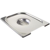 Vogue Stainless Steel Gastronorm Handled Pan Lid - Stainless Steel - GN 1 / 2