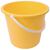 Jantex Round Bucket with Easy Grip Handle in Yellow Plastic - Capacity 10 L