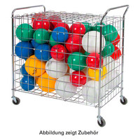 Ballwagen Standard für Sporthallen Gitterwagen Vielzweckwagen Ballbox, fahrbar, Basketball, Fussball, Gymnastikball, Tennisball,Sportball