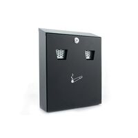 Wall mounted ash bins