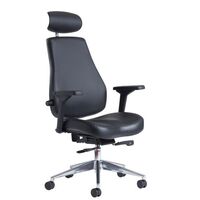 24 hour ergonomic leather effect chair