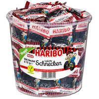 Haribo Lakritz-Schnecken, Rotella Minibeutel 100 Stück