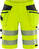 HighVis Green Handwerker Stretch-Shorts Kl.2,2646GSTP Warnsch.-gelb/schwarz Gr.44