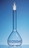 200ml Volumetric flasks boro 3.3 class A blue graduations with glass stopper incl. USP individual certificate