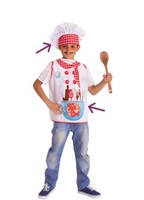Kit de Pequeño Cocinero para niño: Peto y Gorro 3-4A