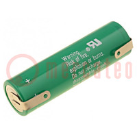 Bateria: litowa; 3V; AA; 2000mAh; nieładowalna; Ø14,7x50mm