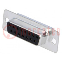 D-Sub; PIN: 15; plug; female; for cable; soldering