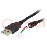 Kabel-adapter; 2m; USB; USB A