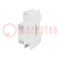 Signaller; 12VAC; IP20; for DIN rail mounting; 17.5x85x60mm