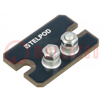 Resistor: thick film; screw; 1Ω; 100W; ±5%; 38x25x2mm; 100ppm/°C