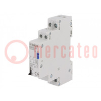 Relay: installation; bistable,impulse; NO x2; Ucoil: 230VAC; 32A