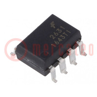 Optocoupler; SMD; Ch: 2; OUT: logiche; 2,5kV; 10Mbps; Gull wing 8