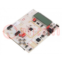 Dev.kit: TI CC430; pin strips,USB B micro; CC430RF4; Display: LCD