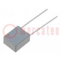 Kondensator: Polyester; 100nF; 40VAC; 63VDC; 5mm; ±10%; -55÷85°C