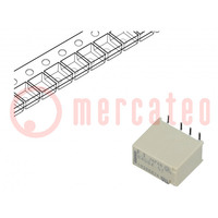 Relais: électromagnétique; DPDT; Ude bobine: 4,5VDC; 2A; 1A/30VDC