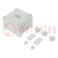 Enclosure: junction box; X: 95mm; Y: 95mm; Z: 60mm; polycarbonate