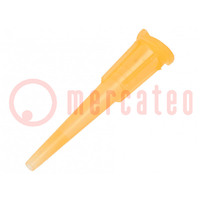 Needle: plastic; 1.25"; Size: 14; double tapered,straight; 1.6mm