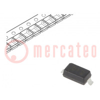 Diode: Zener; 0,5W; 1,8V; SMD; rouleau,bande; SOD123; diode simple