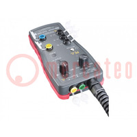 Meter: test adapter; 10A; black-red; 250/430V; IP54; 110x45x220mm