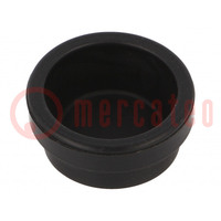 20mm; plugs; Mat: elastomer; Seal Plug DS; black; -20÷80°C; IP54