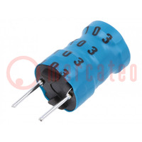 Inductor: ferrite; 10mH; 220mA; 13600mΩ; ±10%; 10kHz