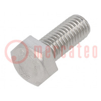 Screw; M8x20; 1.25; Head: hexagonal; A2 stainless steel; DIN 933