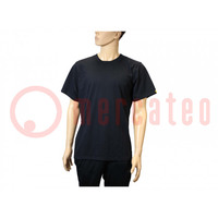 Maglietta T-shirt; ESD; maschio,XXXL; nero