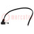 Cable; 2x0.5mm2; wires,DC 5,5/2,5 plug; angled; black; 0.2m