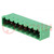 Pluggable terminal block; 5mm; ways: 8; straight; socket; male