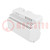 Enclosure: for DIN rail mounting; Y: 91mm; X: 105mm; Z: 60mm; ABS