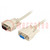 Cable; D-Sub 15pin HD socket,D-Sub 15pin HD plug; 3m; 28AWG