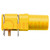 Socle; banane 4mm; 24A; 1kV; jaune; doré; PCB; Isolation: polyamide