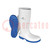Boots; Size: 35; white-blue; PVC; bad weather,slip,temperature