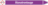 Rohrmarkierer mit Gefahrenpiktogramm - Ätznatronlauge, Violett, 2.6 x 25 cm