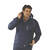 Berufsbekleidung Regenjacke, mit Kapuze, div. Taschen, marine, Gr. S - XXXL Version: L - Größe L