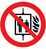 SafetyMarking Verbotsschild 100 mm "Aufzug im Brandfall nicht benutzen",FolHI150