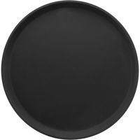 Produktbild zu CAMBRO Serviertablett rutschfeste Gummioberfläche, rund, ø: 355 mm, schwarz