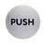 DURABLE PICTO "Push", 65 mm Durchmesser, englisch