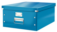 Archivbox Click & Store WOW Groß, Graukarton, blau