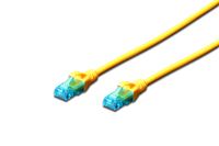 Digitus Patch Cable, UTP, CAT5E 5.0m hálózati kábel Sárga 5 M U/UTP (UTP)