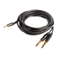 Monkey Banana 231203 câble audio 2 m 2 x 6,35 mm 3,5mm Noir