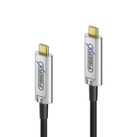 FiberX FX-I600-003 USB Kabel 3 m USB 3.2 Gen 1 (3.1 Gen 1) USB C Schwarz, Silber
